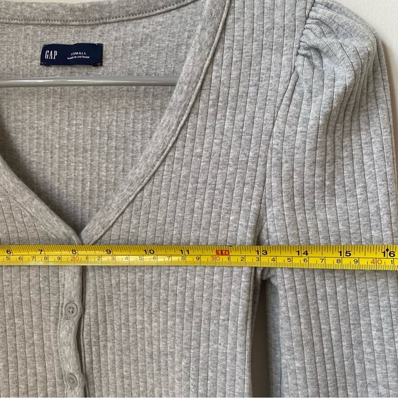 GAP Women's Gray Ribbed Cotton Sweater size XS - Picture 7 of 7